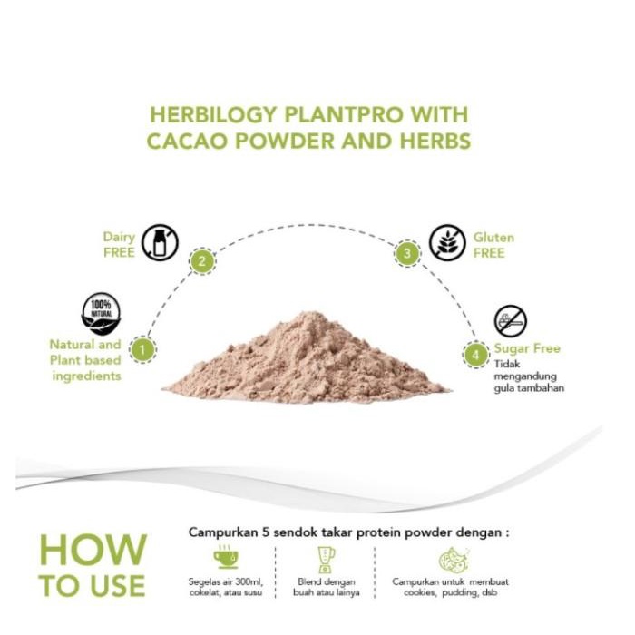 

Nay / Herbilogy Plantpro Powder Cocoa (Plant Protein) 280 G