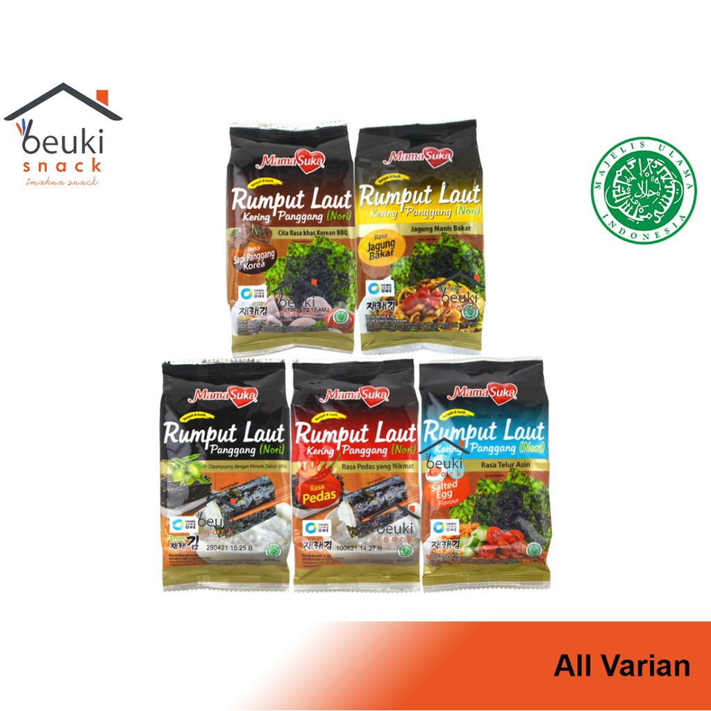 

Mamasuka GIM Rumput Laut Panggang - 1 bks NORI