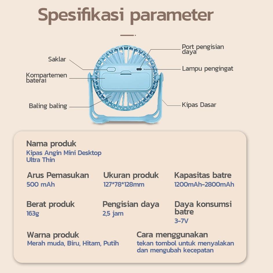 Modern.. Kadonio Kipas Mini USB untuk kipas angin meja keeja kipas angin kecil pelajar asrama campin