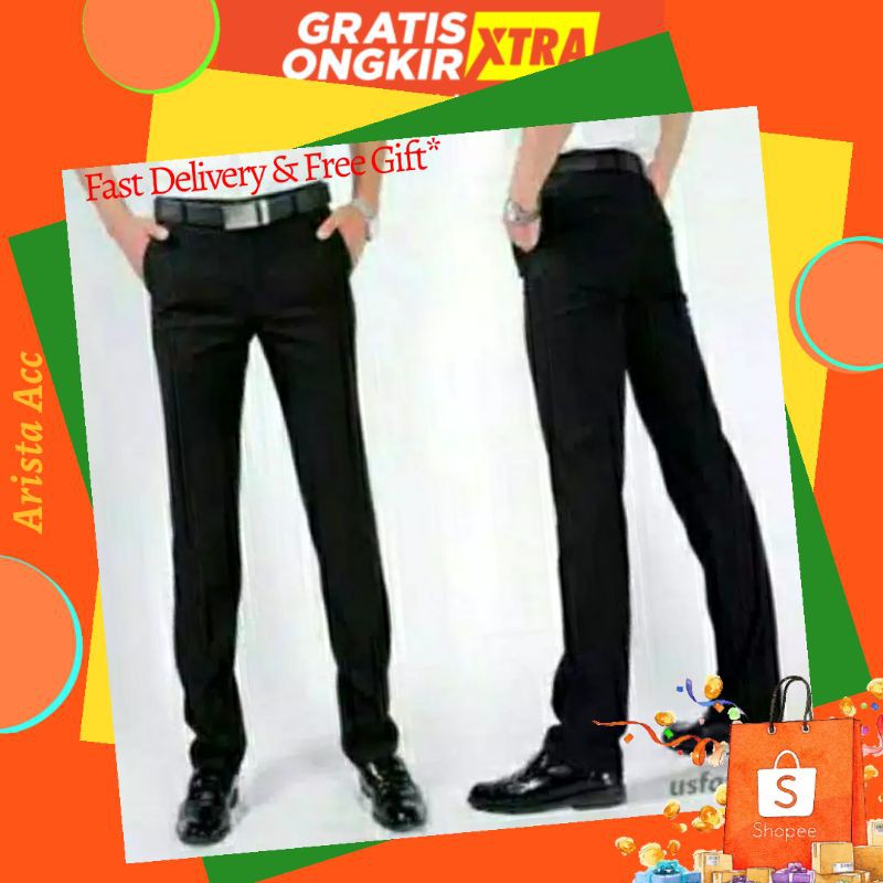 Celana Panjang Kerja Formal Reguler Fit pria/Size 27-38/Kantor/kerja / celanakerja / celanakantor,--