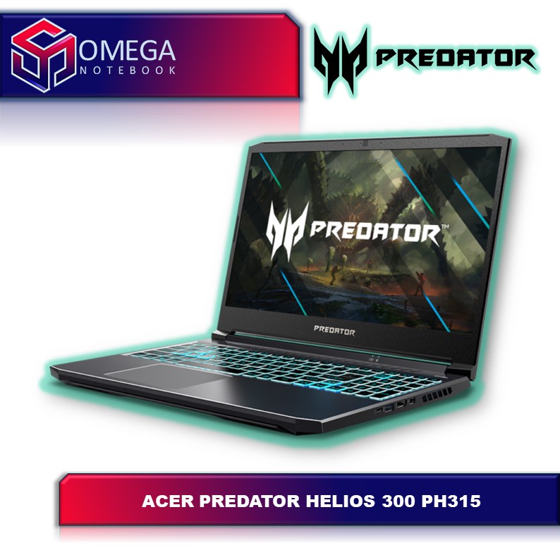 ACER PREDATOR HELIOS 300 PH315 54 I7 11800H 16GB 512SSD RTX3060 6GB W10+OHS 15.6QHD 165HZ IPS