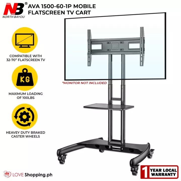 bracket stand tv | STANDING BRACKET tv 2 TIANG | SIZE 32 - 75 inch NB NORTH BAYOU
