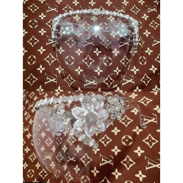 face shield acrylic rafi nagita akrilik nikah wedding