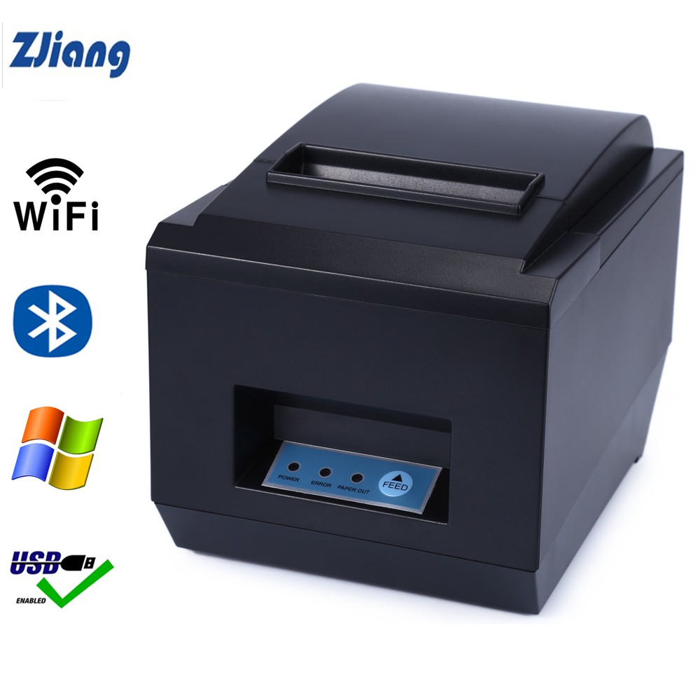 Zjiang Mini Pos Receipt Printer Auto Cutter Kitchen Restaurant