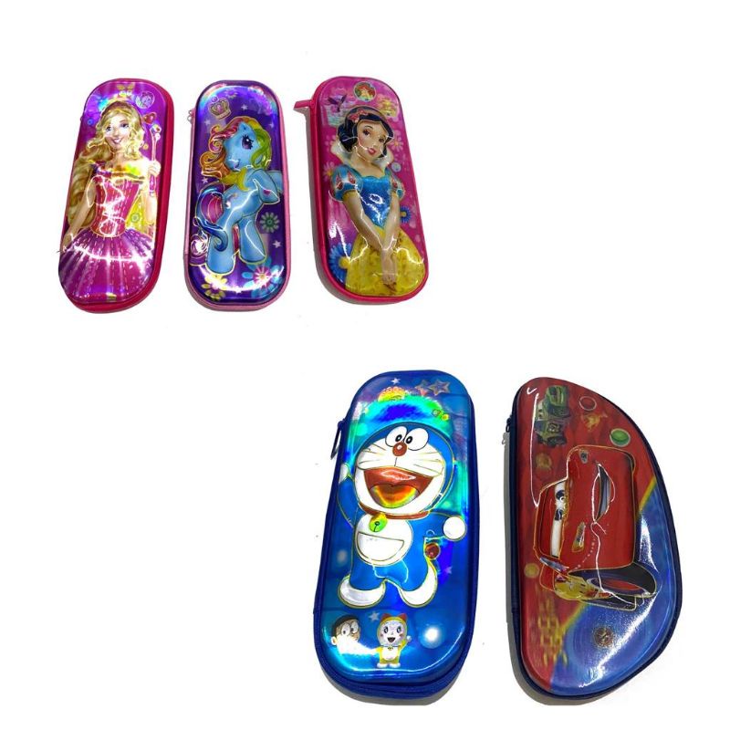 

Tempat Pensil 3D Timbul Motif Barbie, Unicorn, Princess, Doraemon, Cars