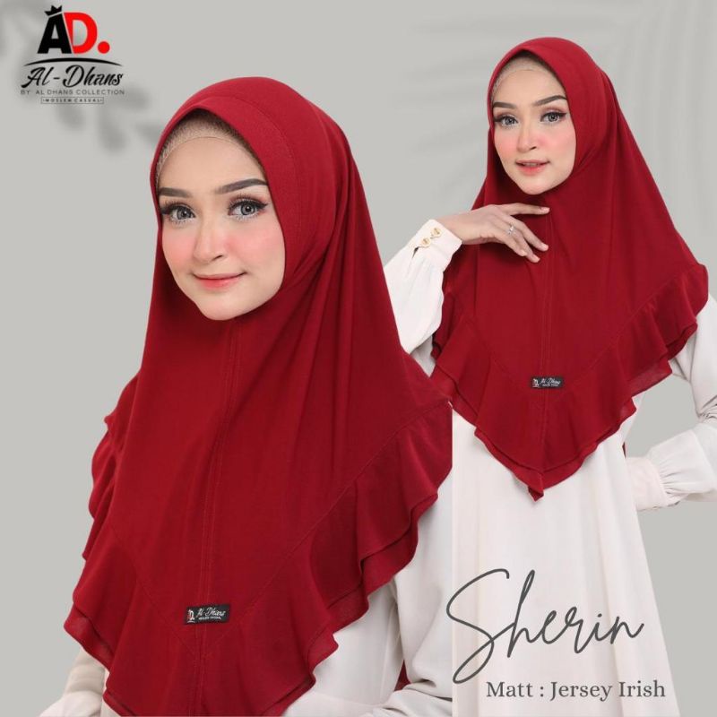 (Original Aldhans) SHERIN POLOS•• Jilbab instan hijab instan khimar