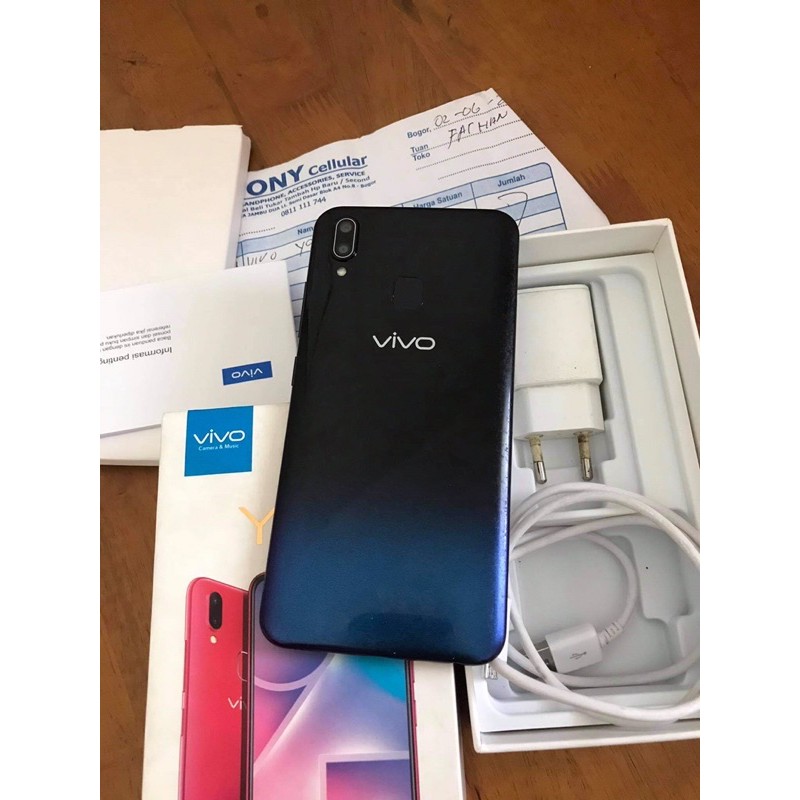 Jual HP Handphone Bekas Vivo Y95 Ram 4/64gb Fullset no Minus Siap Pakai Hp Seken Second Berkualitas
