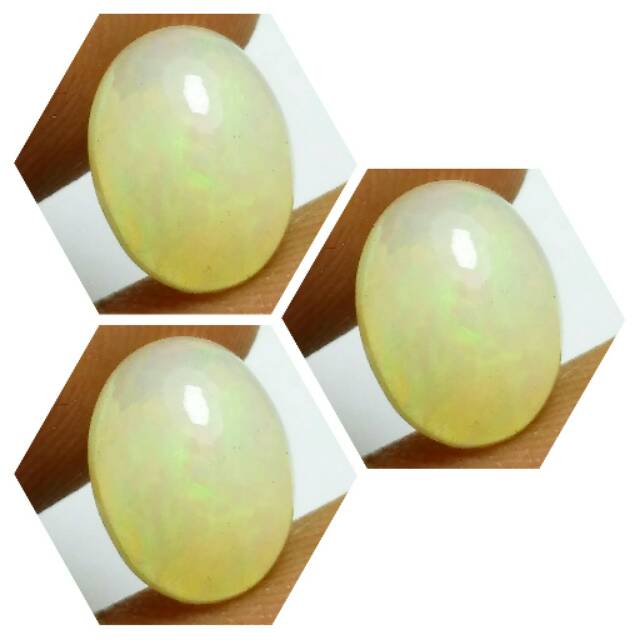 NATURAL BATU AKIK KALIMAYA AFRIKA / WHITE AFRICAN OPALIZED