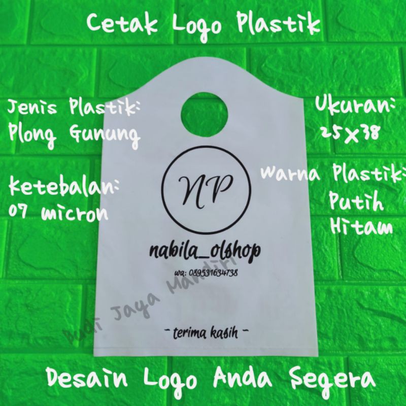 

Cetak Sablon Tas Plastik Packing Plong Gunung Ukuran 25 X 38 Kemasan Logo Gambar Desain Sendiri