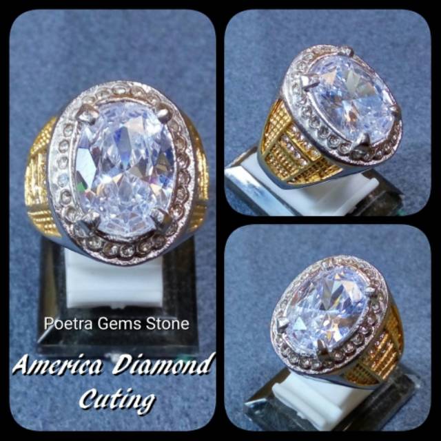 CINCIN PERMATA AMERICAN DIAMOND MEWAH &amp; ELEGAN BIG SIZE