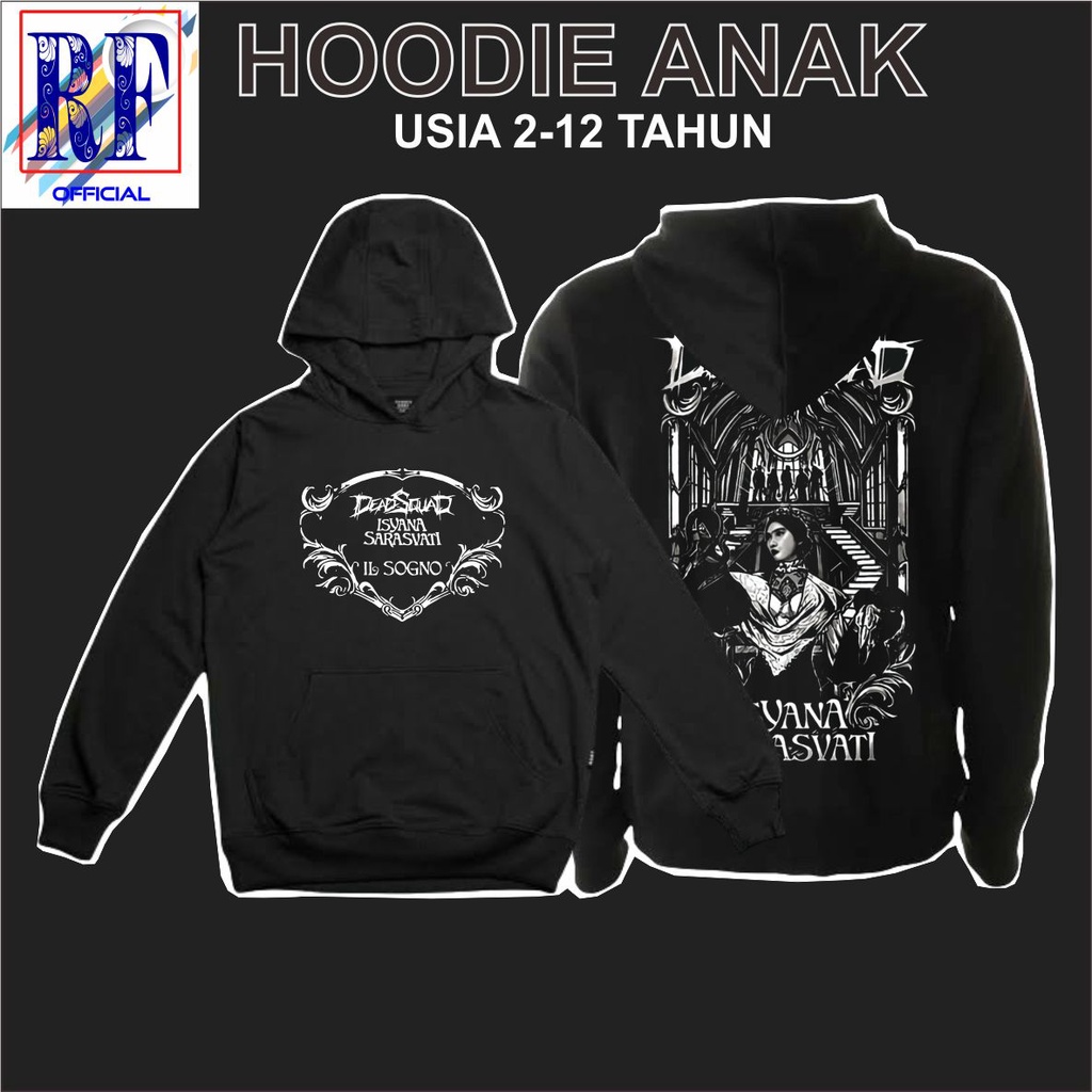 Hoodie Anak DEADSQUAD X ISYANA SARASVATI LIMITED EDITION Band Deadsquad NEW DESIGN | PREMIUM EDITION