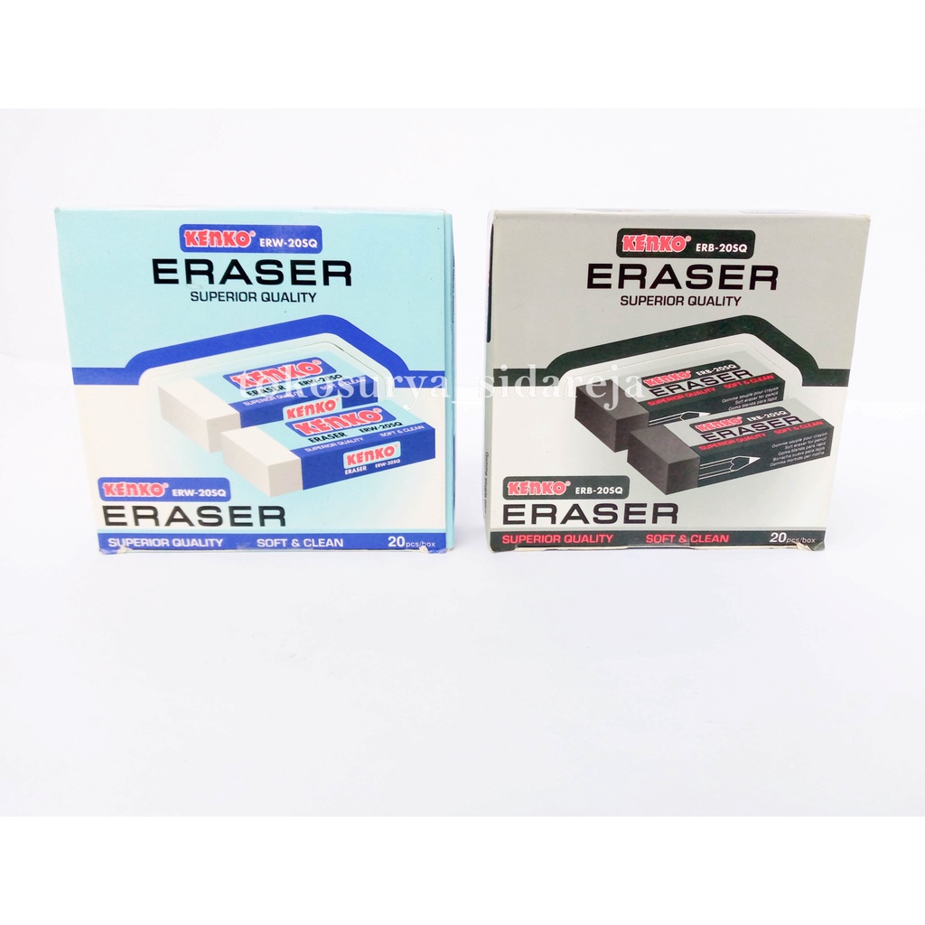 

PENGHAPUS KENKO / ERASER KENKO BESAR SUPERIOR QUALITY PUTIH DAN HITAM