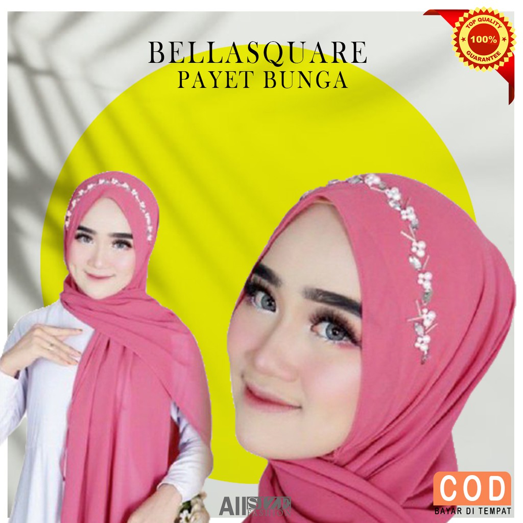 Hijab Pashmina payet Pesta tali Ceruty bebydoll Armany Hijab Pasmina jilbab pashmina premium