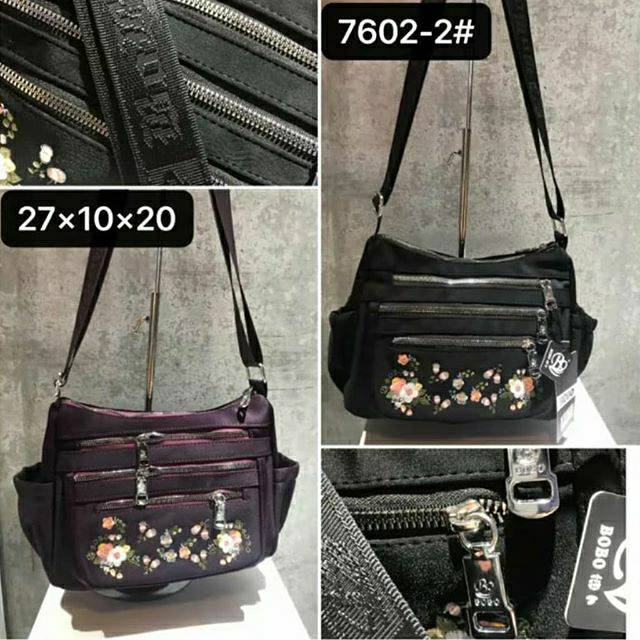 TAS BOBO BORDIR SLEMPANG 7602 IMPORT ORI