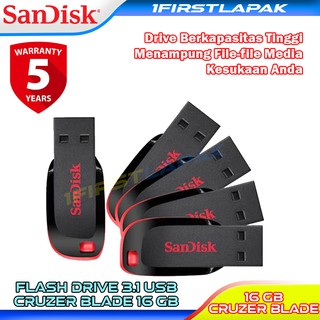 Original SanDisk Cruzer Blade 16GB CZ50 USB Flash Drive