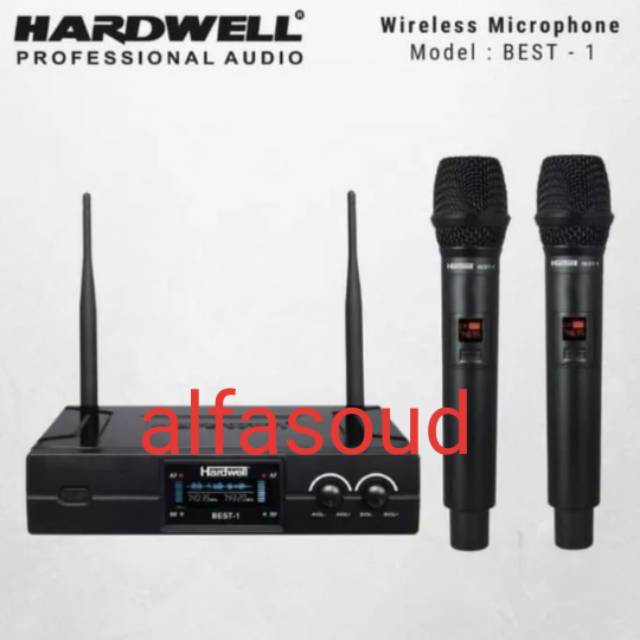 MIC WIRELESS HARDWELL BEST 1 HANDHELD MICROPHONE HARDWELL BEST1 PEGANG