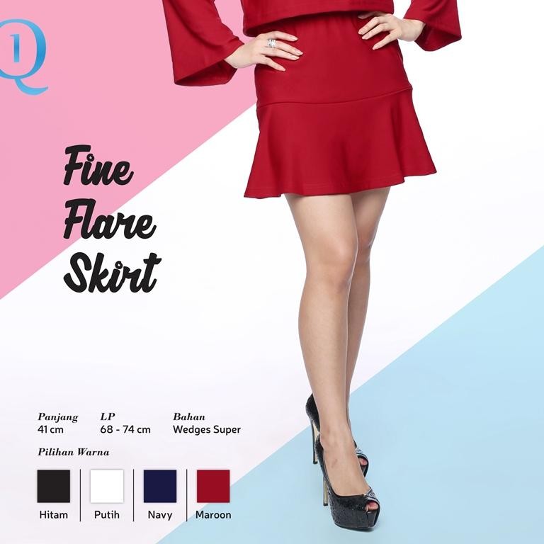 Bawahan Wanita - Fine Flare Skirt