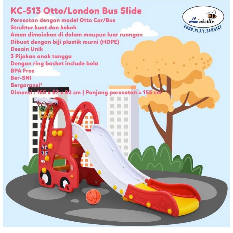 Mainan Perosotan Slide Labeille KC 513 London Otto Slide seluncuran