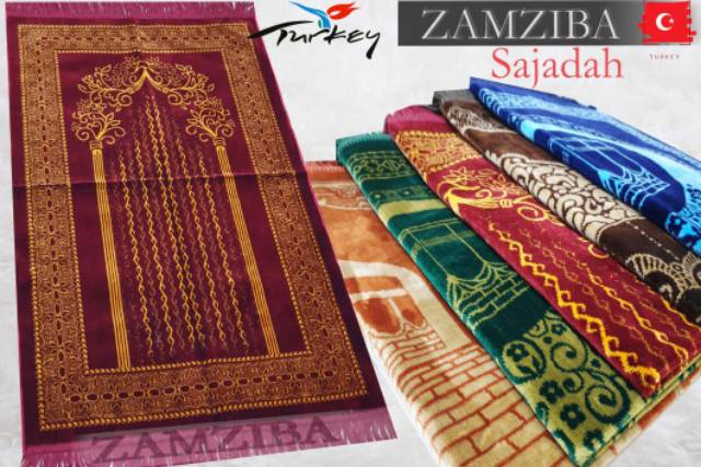 TERBARU Sajadah Turki/Turkey Impor Tebal Murah Super Spiegel oleholeh haji 455