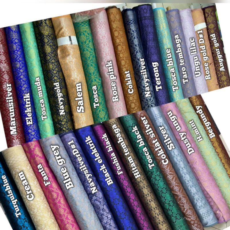 songket semi Palembang serian .songket tenun Palembang