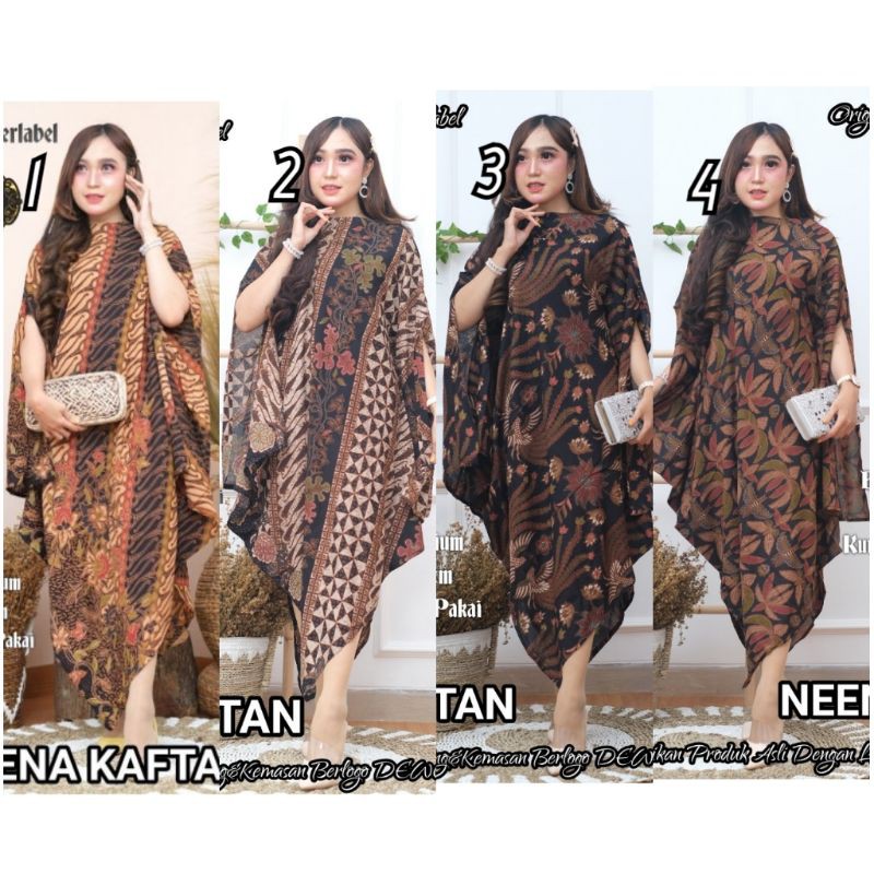 KAFTAN Batik ASIMETRIS Dress Batik MOTIF abstrak Cantik ...