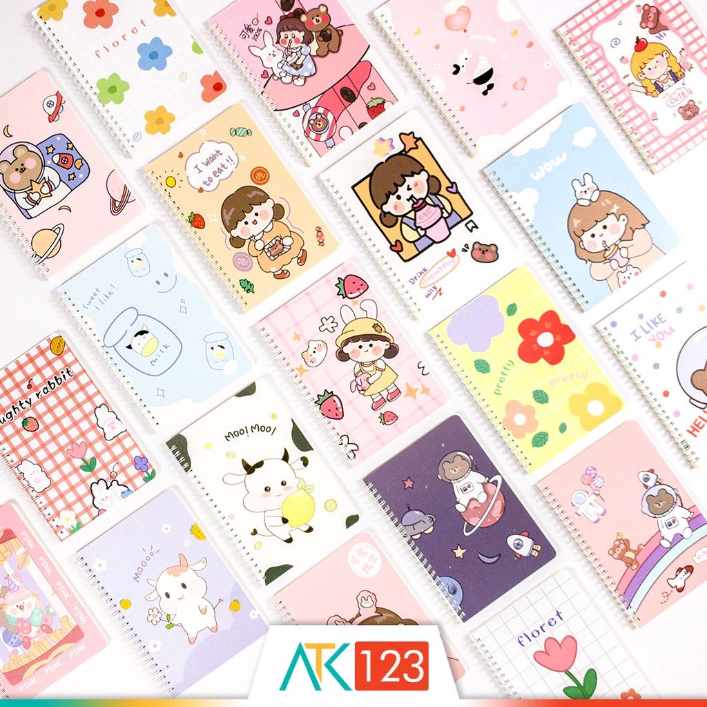 

Buku Catatan / Notebook A5 Motif Lucu / Fancy / Kartun / Karakter NBMI-03