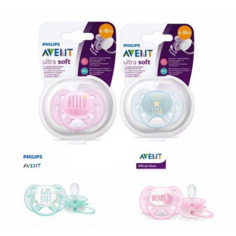 AVENT Ultra Soft Pacifier 6-18months