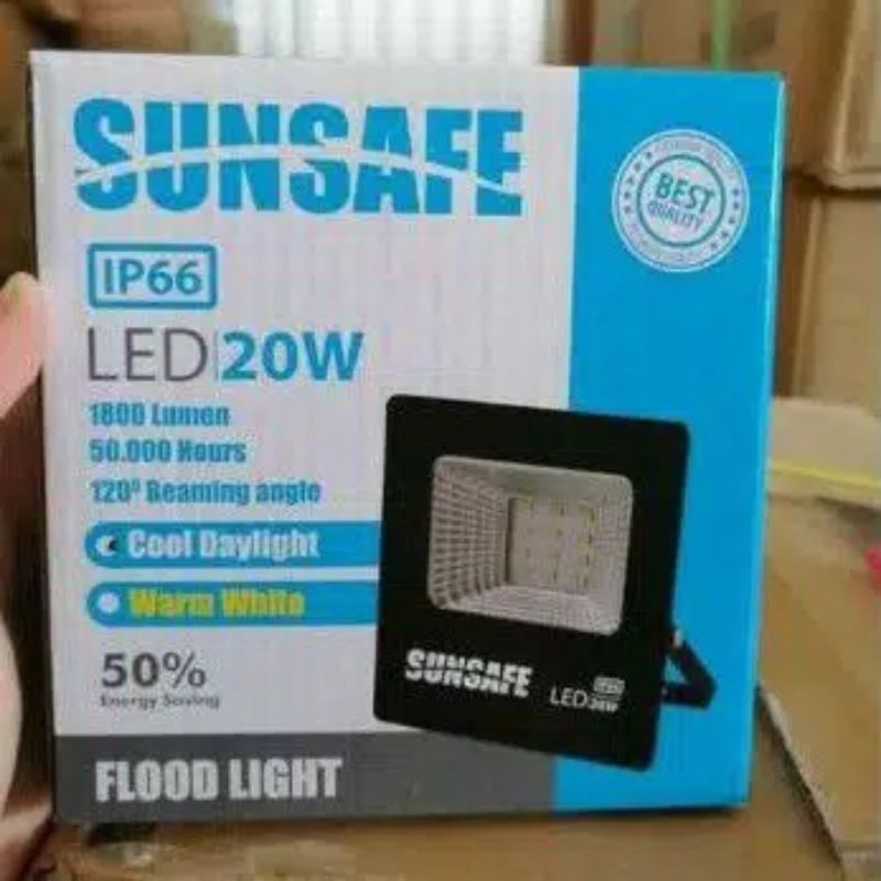 Lampu Sorot/Lampu Tembak/Flood Light LED 20Watt IP66 SUNSAFE
