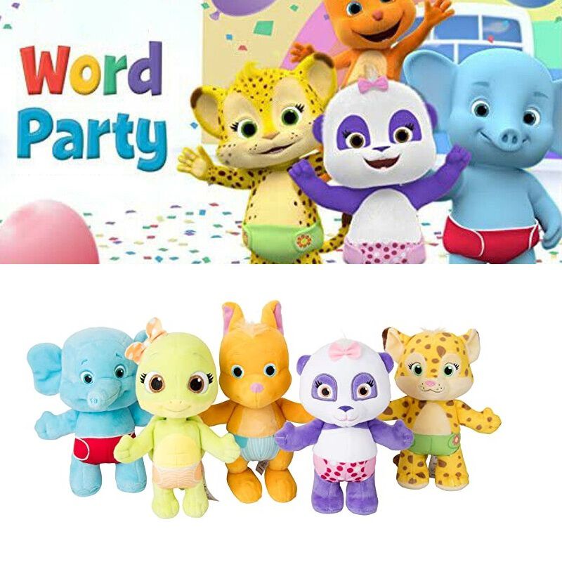 【Ready Stock！！】25cm Word Party Plush Toy Lulu Bailey Franny Kip 9.8&quot; Stuffed Doll Kids Animals Gifts