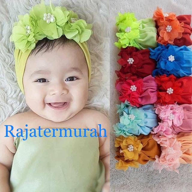 TURBAN FLOWER NEW 0-3thn