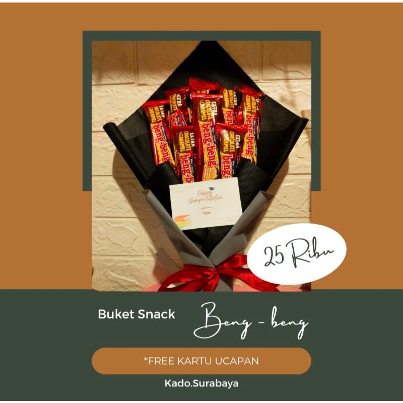 

Buket Beng-beng Buket Snack Murah - Kado Kekinian - Buket 25 Ribuan