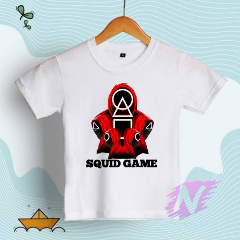 baju squid game kaos anak squad game mobile Netflix