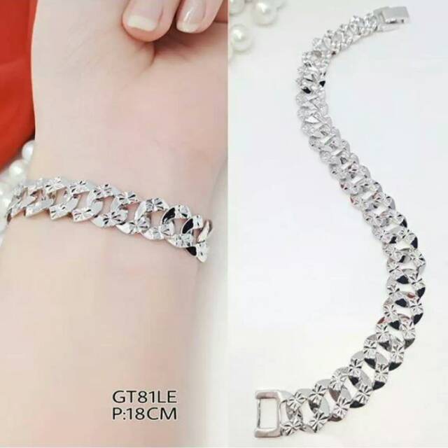 Gelang Xuping Rantai Polos Silver