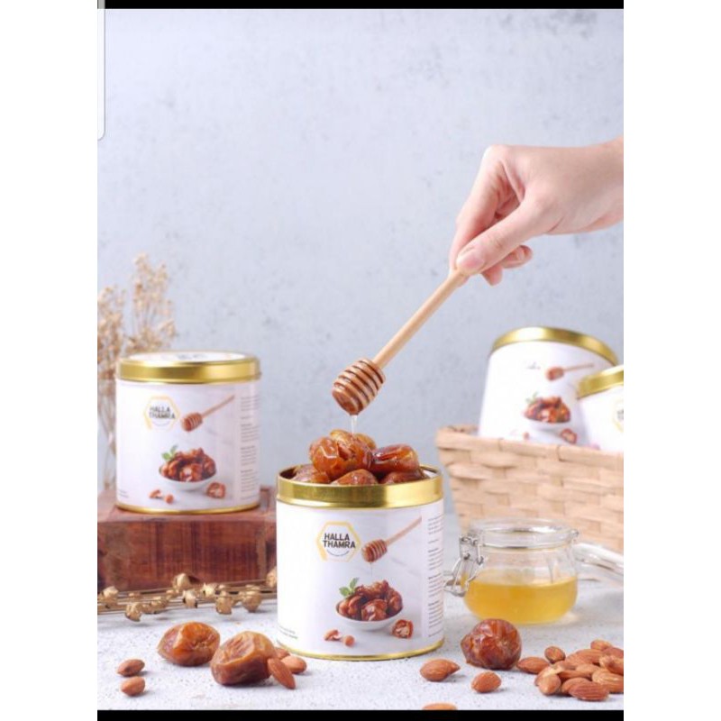 

kurma sukari halla thamra 500gr/kurma sukari + almond + madu mara'i