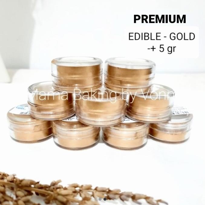 

Edible Gold Luster Lustre Duster Dust Gold Powder Topping Bubuk Emas
