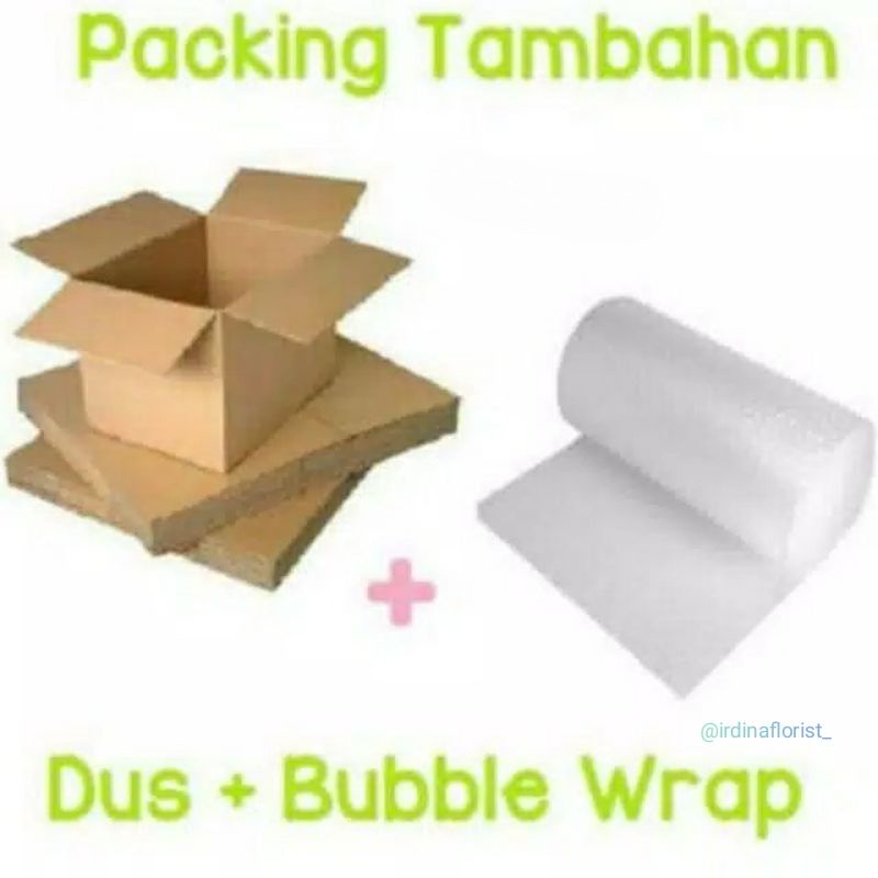 

Packing tambahan Kardus / Buble Bonus lakban Fragile (anti pecah/jangan dibanting)