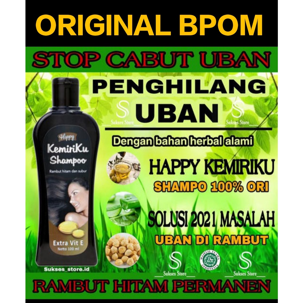 Shampo Happy Kemiriku / Happy Kemiriku Shampo / Shampo Penghilang Uban