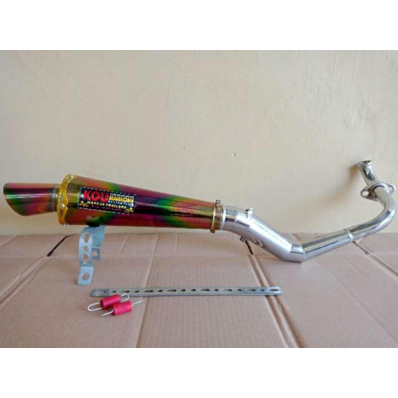 Knalpot Kou Pelangi Beat Spacy Scoopy Beat Street Vario FI