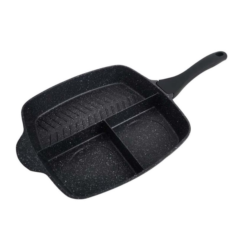 Cooking Color Onyx Wajan Panggang grill pan 3 In 1