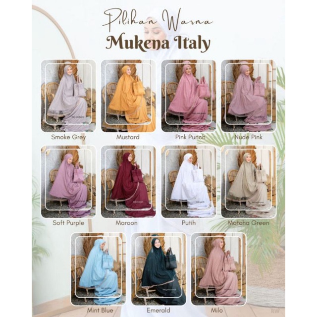 READY MUKENA ITALY DALANOVA ORIGINAL DISTRIBUTOR RESMI DALANOVA