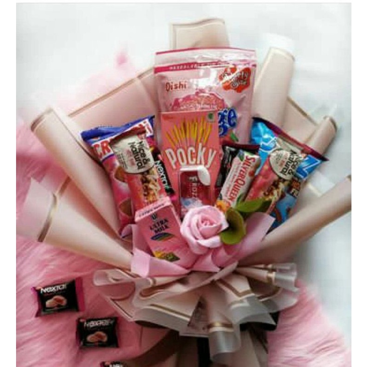 

buket snack / buket jajanan / buket hadiah / buket murah / buket bunga