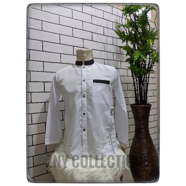 Baju Koko Atasan Remaja Baju Koko Dewasa Jasko Dewasa Putih Lengan Panjang