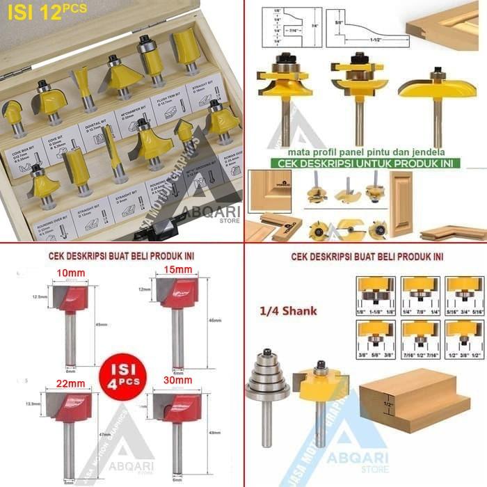 Router Bit Set / Mata Profil / Mata Trimmer