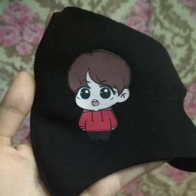 Masker Scuba Kpop Bts Jungkook Chibi