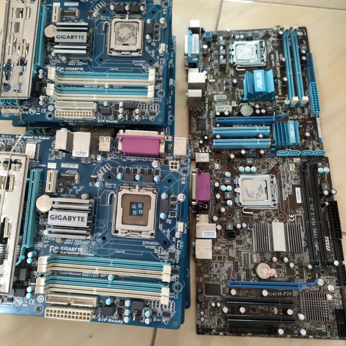 Motherboard G41 Asus Gigabyte bonus fan intel