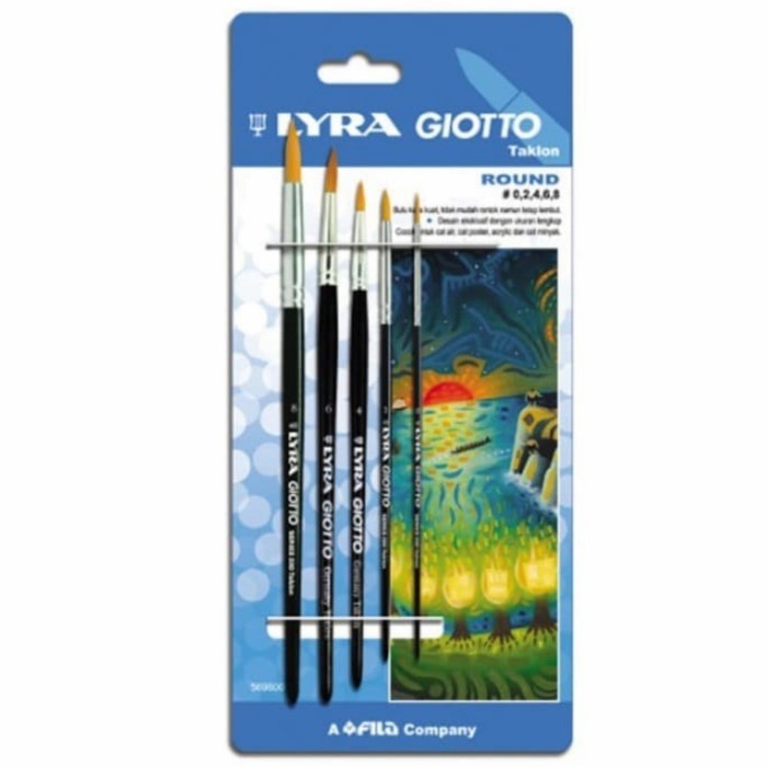 

Produk Terbaru Lyra Giotto Synthetic Taklon Brush Set - Flat & Round - Kuas Lukis