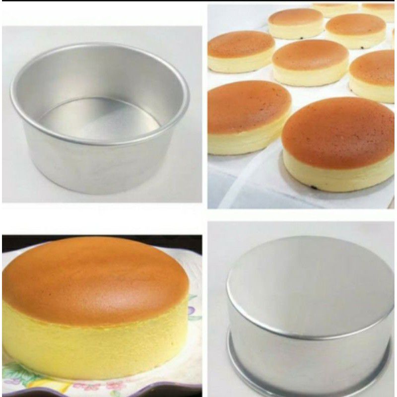 Loyang Press Bulat Tanpa Sambungan Loyang Cheese Cake Ogura Loyang Bento Cake