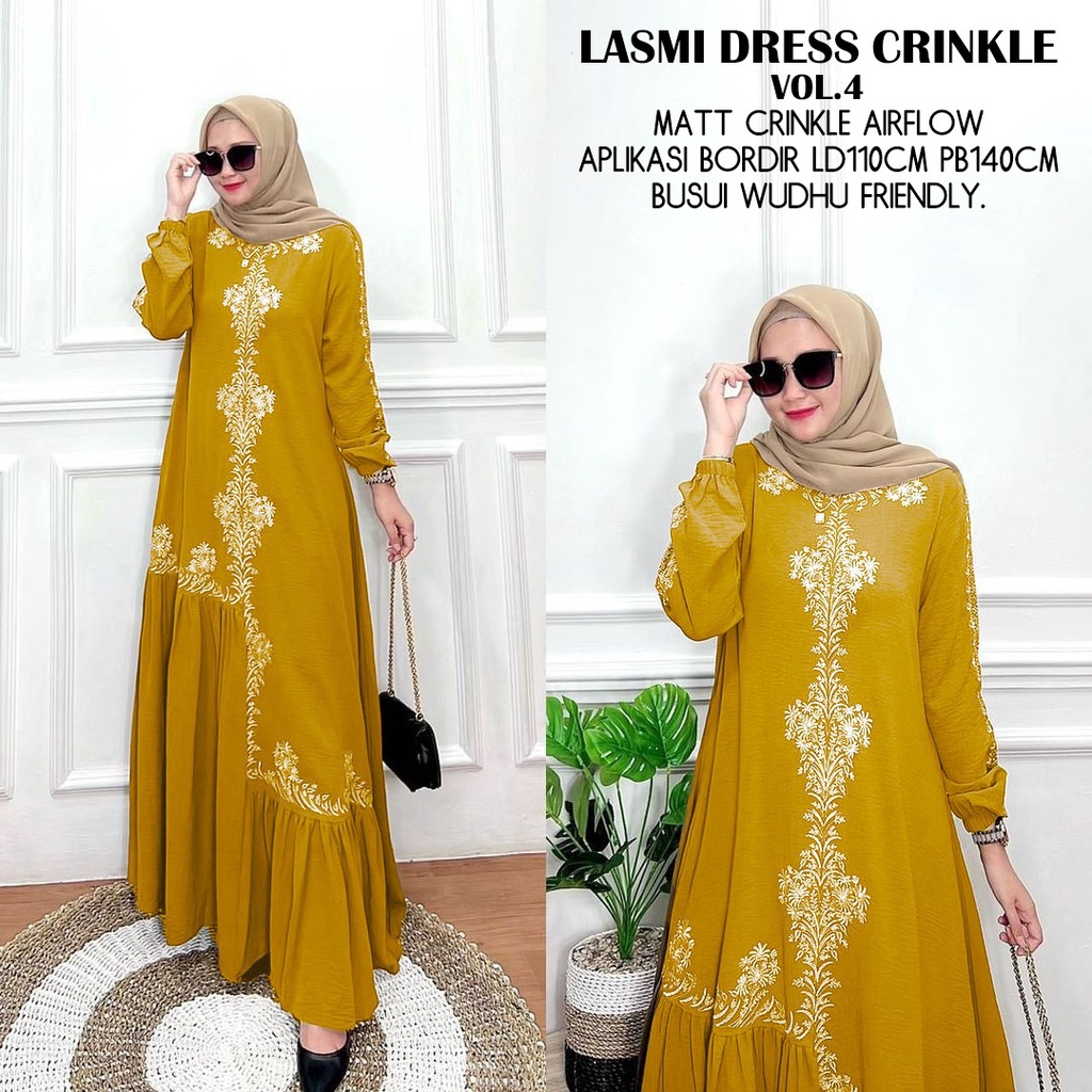 LASMIA DRESS MAXI KRINGKEL BORDIR