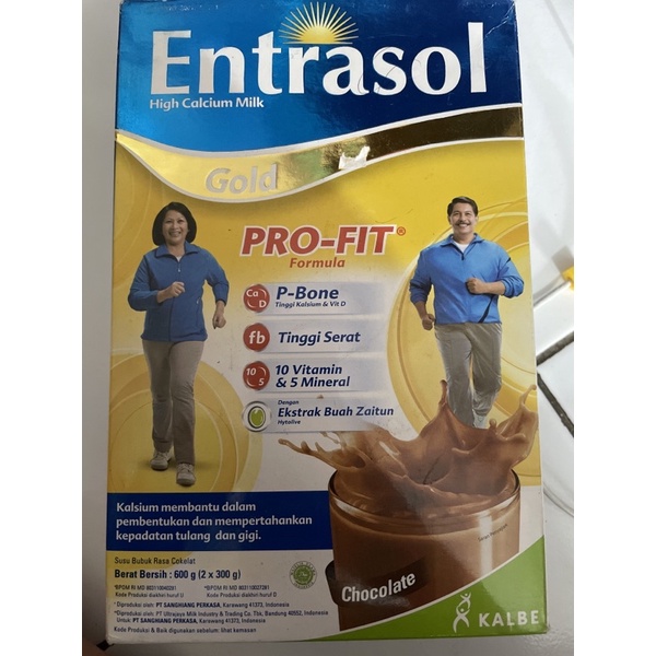 

ENTRASOL HIGH CALCIUM MILK GOLD PRO FIT 600gr 2 sacet