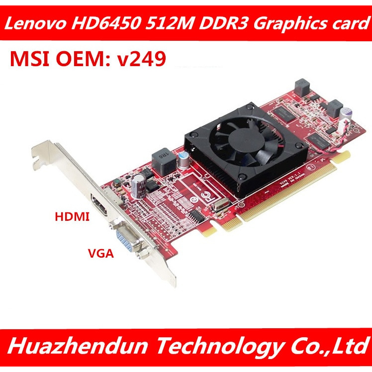 PREORDER HD6450 512M DDR3 PCI-E 16X VGA+DVI Graphic Card MSI OEM V249 Video Card